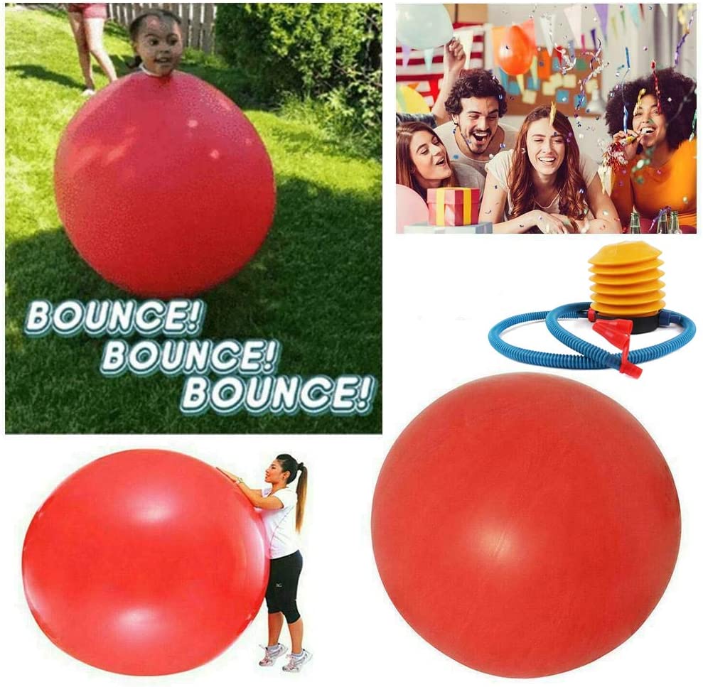 Giant Human Balloon Climb in, 72 Inch Latex Giant Human Egg Balloon, Weather Balloon, Bounce Balloons, Amazing Bubble Ball, Funny Game Toys for Kids with Inflator Pump : Amazon.ca: Home