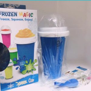 Quick Frozen Slushy Cup Smoothie Cup Ice Cream Maker Kitchen Durable Squeeze Quick Cooling Cup