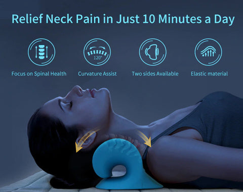 Neck and Shoulder Relaxer, Chiropractic Pillow, Neck Stretcher