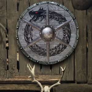 Eivor Valhalla Raven War Pattern Viking Shield