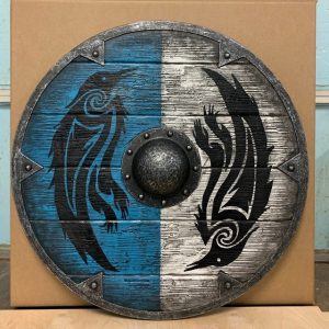 Eivor Valhalla Raven War Pattern Viking Shield