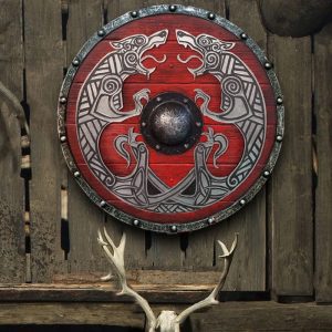 Eivor Valhalla Raven War Pattern Viking Shield