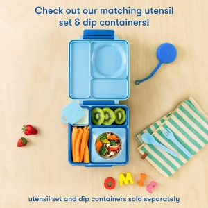 Bento Box For Kids Insulated Bento Lunch Box With Leak Proof Thermos Food Jar 3 Compartments