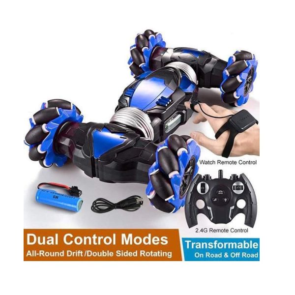 Remote Control Stunt Car Dual Control Mode Twisting And Climbing Vehicle Toy With Lights