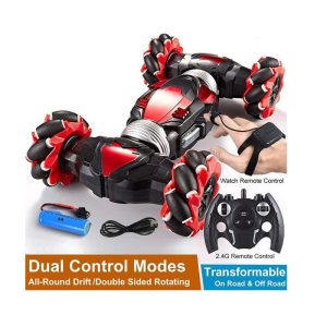 Remote Control Stunt Car Dual Control Mode Twisting And Climbing Vehicle Toy With Lights