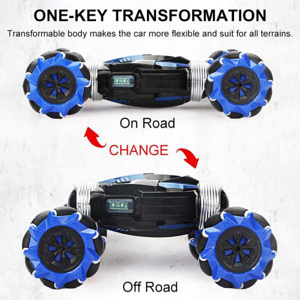 Remote Control Stunt Car Dual Control Mode Twisting And Climbing Vehicle Toy With Lights