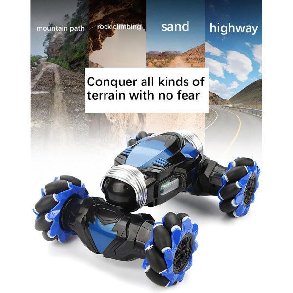 Remote Control Stunt Car Dual Control Mode Twisting And Climbing Vehicle Toy With Lights