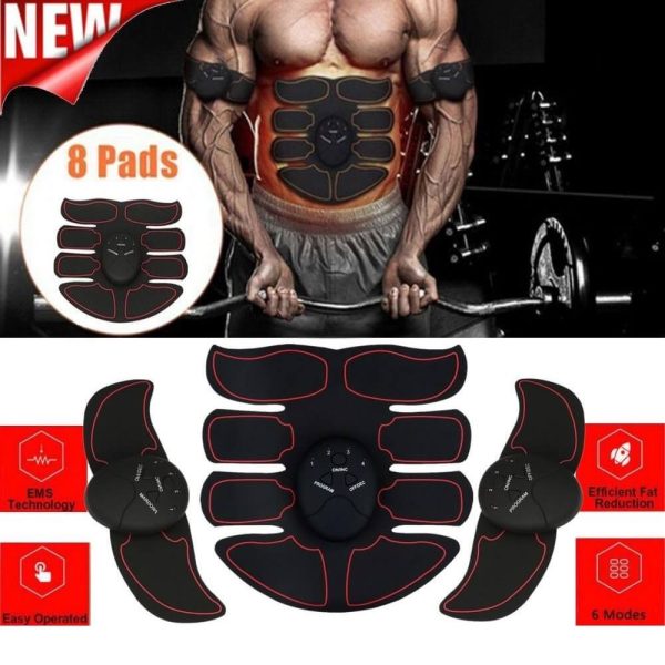 Upgraded 8 Pack Ems Abdominal Muscle Training Stimulator Device