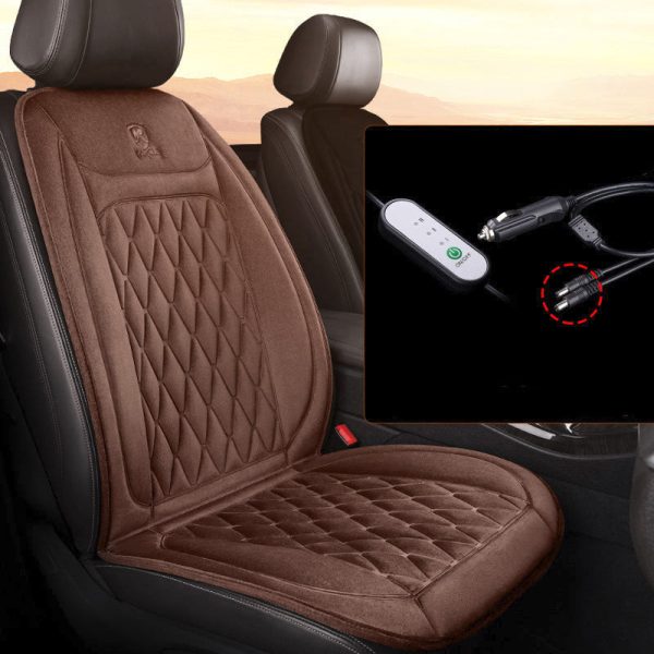 Heated Seat Cushion Cover 12V 24V Truck Heater Protector Heating Pad