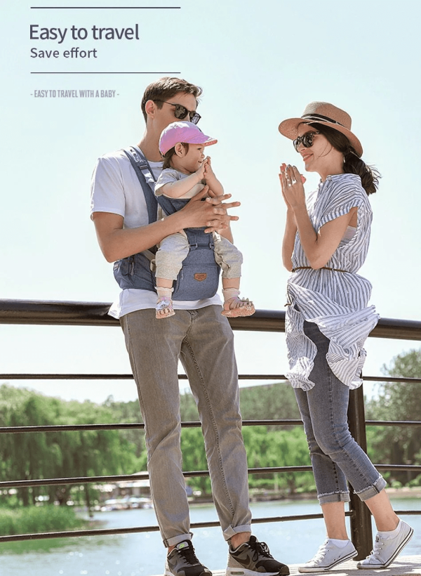 Front Facing Baby Carrier With Hipseat For Travel