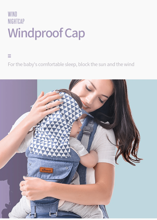 Front Facing Baby Carrier With Hipseat For Travel