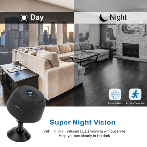 Mini Security Camera Wireless With Night Vision And Microphone