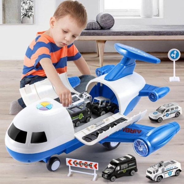 Extra Large Airplane Vehicle Play Sets Police Construction Or Fireman Toys