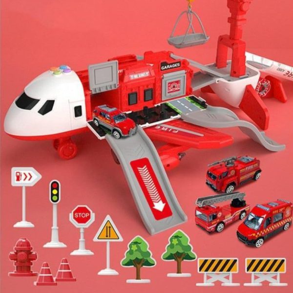 Extra Large Airplane Vehicle Play Sets Police Construction Or Fireman Toys