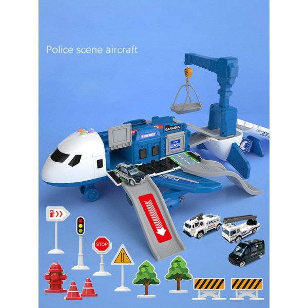 Extra Large Airplane Vehicle Play Sets Police Construction Or Fireman Toys