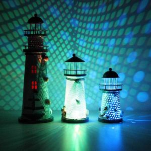 Oceanica Led Lighthouse Lantern Nightlight