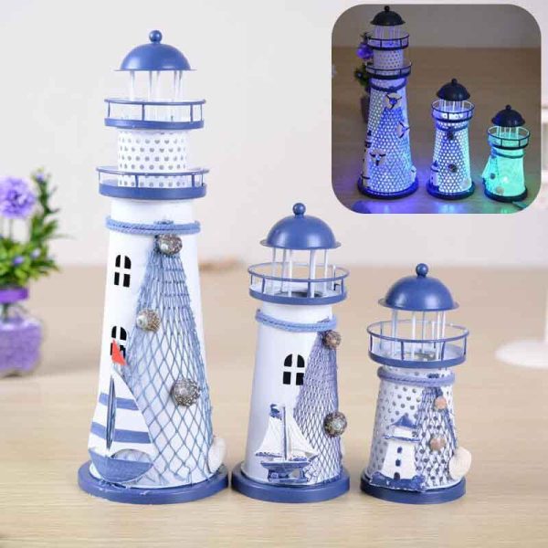 Oceanica Led Lighthouse Lantern Nightlight