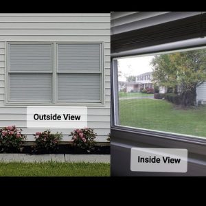 1 Way Vision Horizontal Blinds Applies To Exterior