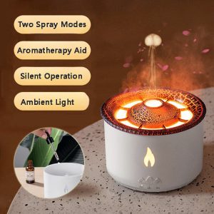 New Creative Ultrasonic Essential Oil Humidifier Volcano Aromatherapy Machine Spray Jellyfish Air