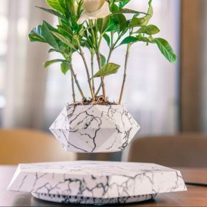 Floating Magnetic Levitating Flower Pot Bonsai Air Plant Pot Planter Potted For Home Office Desk