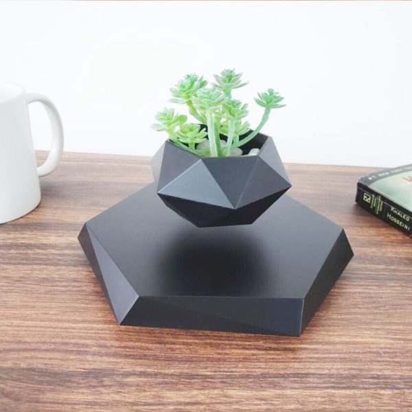 Floating Magnetic Levitating Flower Pot Bonsai Air Plant Pot Planter Potted For Home Office Desk