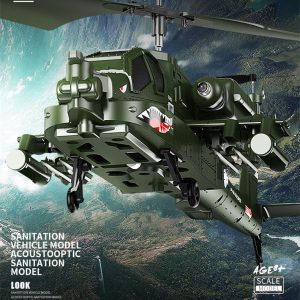 Fighter Anti Fall Remote Control Helicopter Drone Apache Aircraft Toy