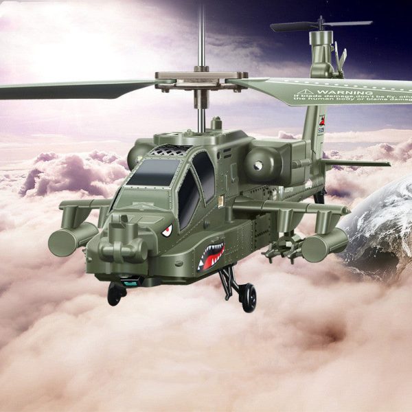 Fighter Anti Fall Remote Control Helicopter Drone Apache Aircraft Toy