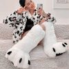 Oversized Bear Claw Winter Slippers