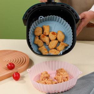 Reusable Air Fryer Silicone Baking Tray 18Cm