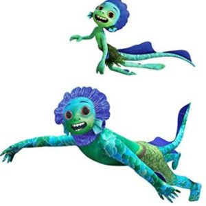 Luca Costume Unisex Halloween Jumpsuit Tail Outfit Cosplay Sea Monster For Kids