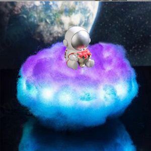 Led Colorful Cloud Astronaut Lamp Night Light For Kids