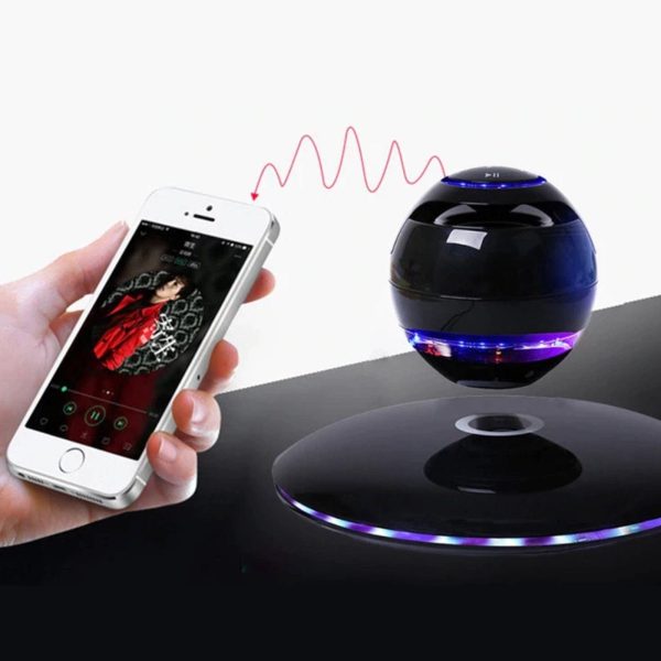 Magnetic Levitating Bluetooth Speaker With Colorful Lights