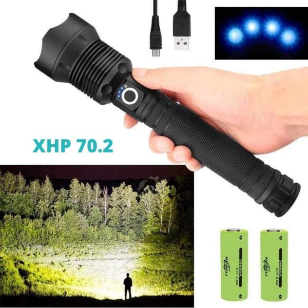 90000 Lumens Xhp702 Most Powerful Flashlight Worlds Brightest Trabyhand 