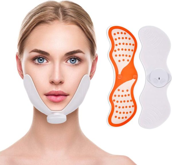 Ems Face Lift Massager Electronic Pulse Muscle Stimulator V Face Slimming Exerciser With Gel Pads