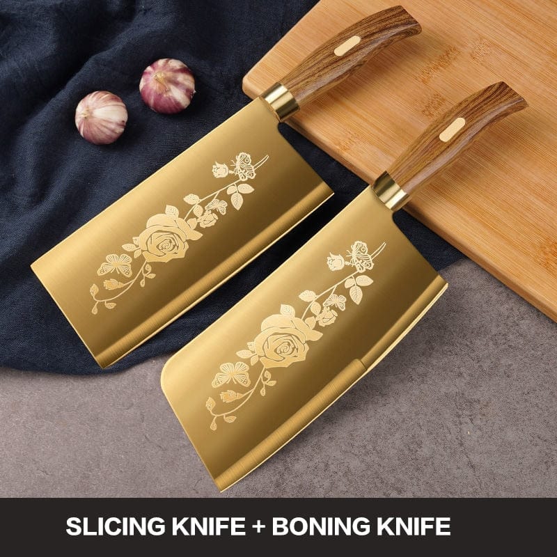 Titangold Designer Titanium Kitchen Knife Set