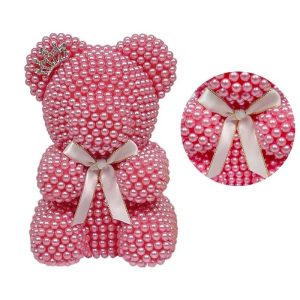 Medium Pearl Teddy Bear Fashion Valentine S Day Gift 25Cm Pearl Bear Artificial Decoration