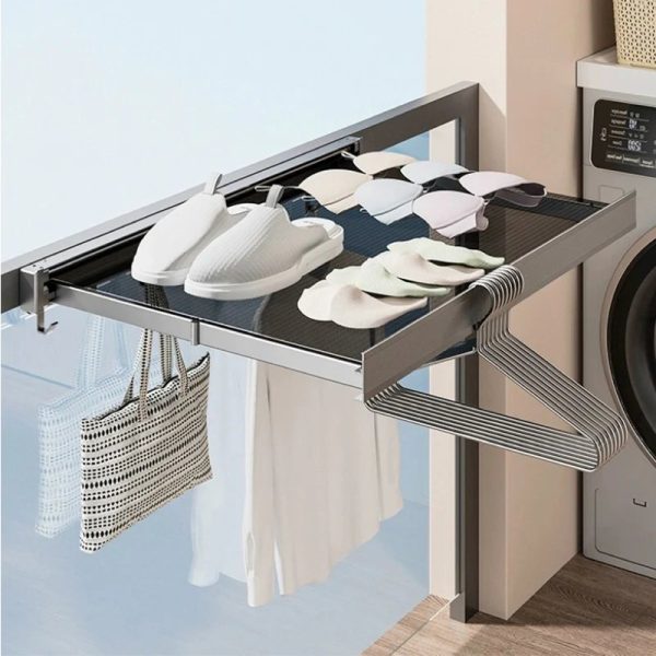 Retractable Invisible Storage Rack Space Saving Drying Solution