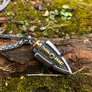 Viking Necklace - Odin'S Spear Valknut Gungnir