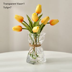 Glass Vase = Home Decoration L Dried Flower Vase