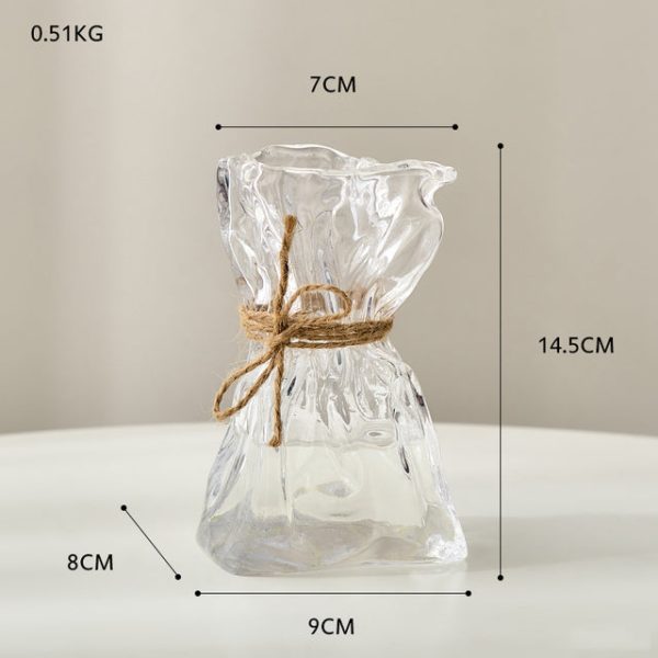 Glass Vase = Home Decoration L Dried Flower Vase