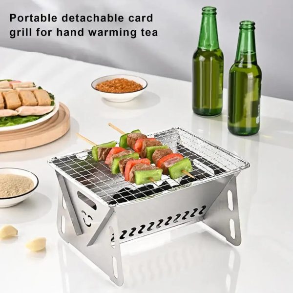 Corrosion Resistan Portable Folding Camping Grill