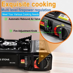 Portable Camping Stove With Carrying Case