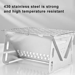 Corrosion Resistan Portable Folding Camping Grill