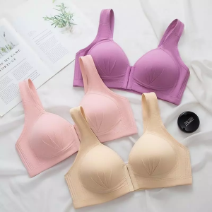 Plus Size Front Closure Push Up Bra