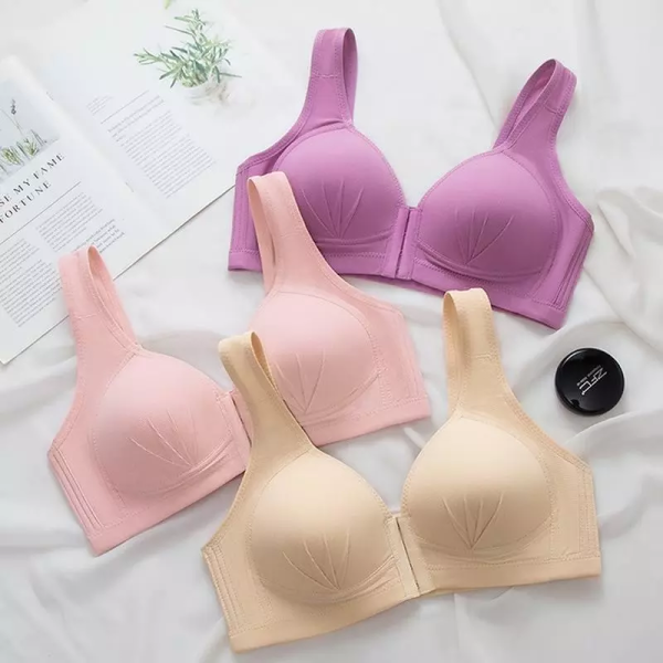 Plus Size Front Closure Push Up Bra