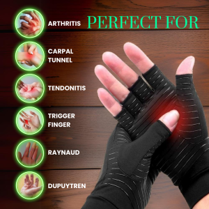 Lux Copper Compression Gloves