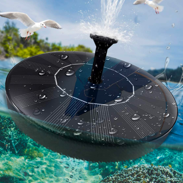 Solar-Powered Garden Fountain Pump