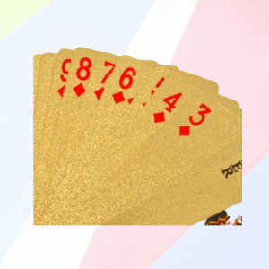 24K Golden-Like Playing Cards With Optional Case