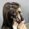 Sparkling Crystal Braided Hair Clips