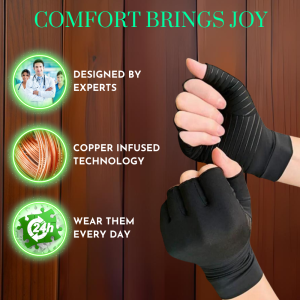 Lux Copper Compression Gloves